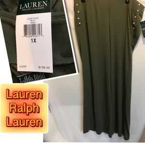 Lauren Ralph Lauren Olive Green  flow casual pants